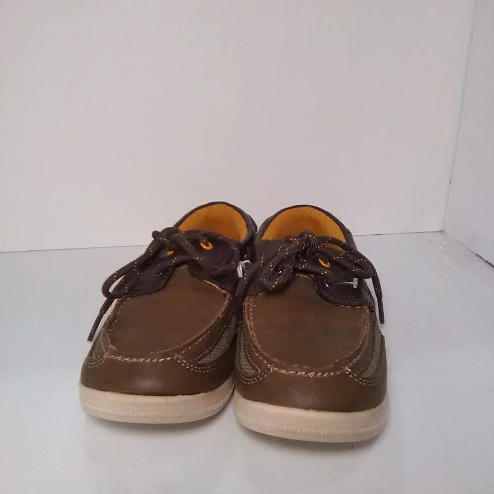 American Eagle Boys Loafers Tie Lace Color Brown Casual Dress Shoe Size …
